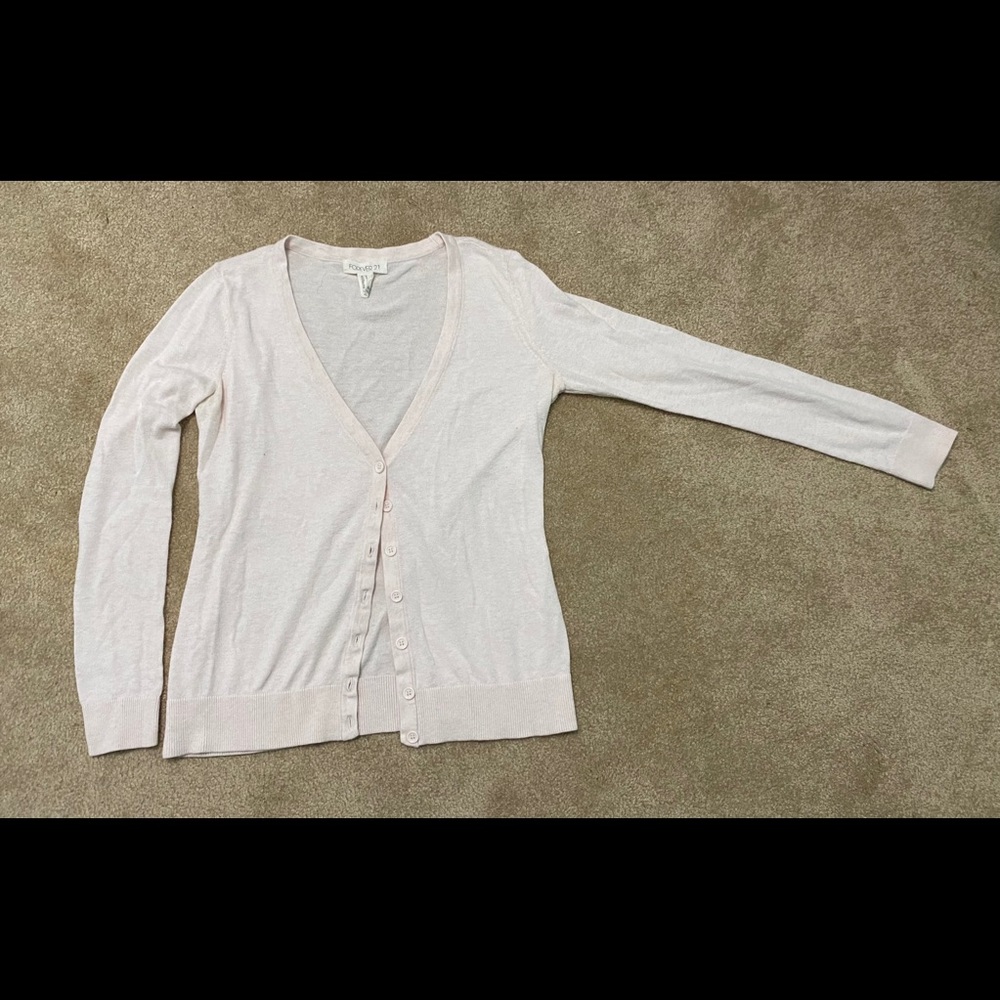 Forever 21 Light Pink Cardigan